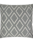 D.V. Kap Matteo Smoke Grey Throw Pillow With Insert