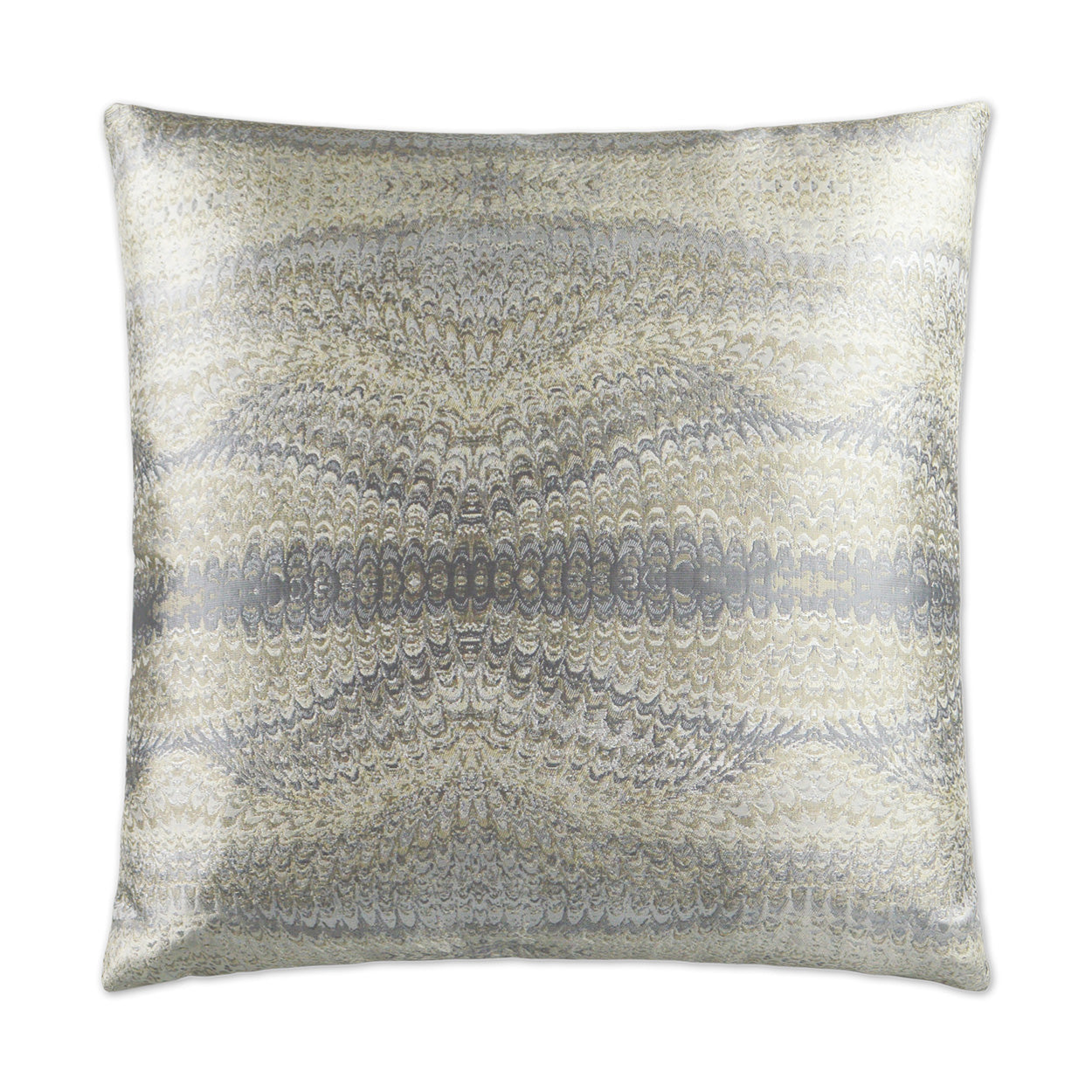 D.V. Kap Magma Nickel Grey Throw Pillow With Insert