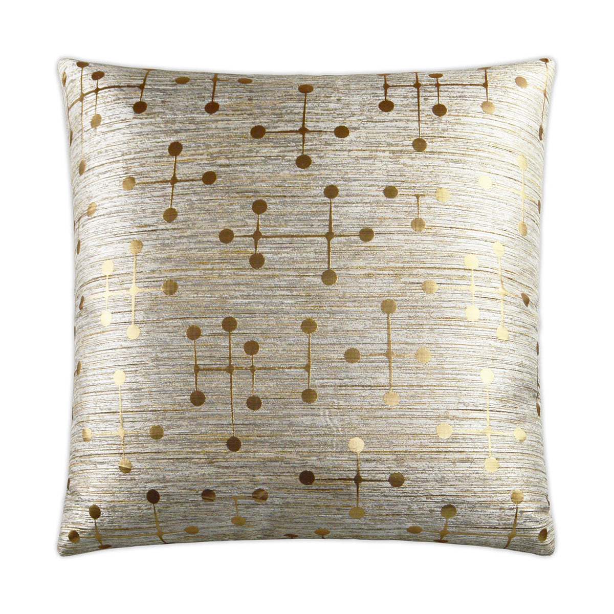 D.V. Kap Morse Gold Throw Pillow With Insert