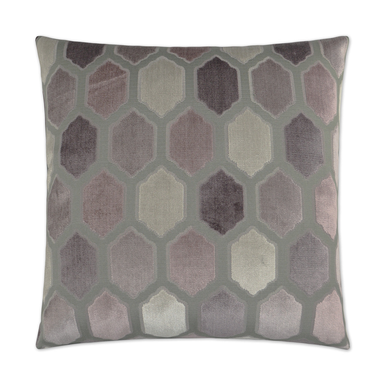 D.V. Kap Mallorca Mulberry Grey Throw Pillow With Insert