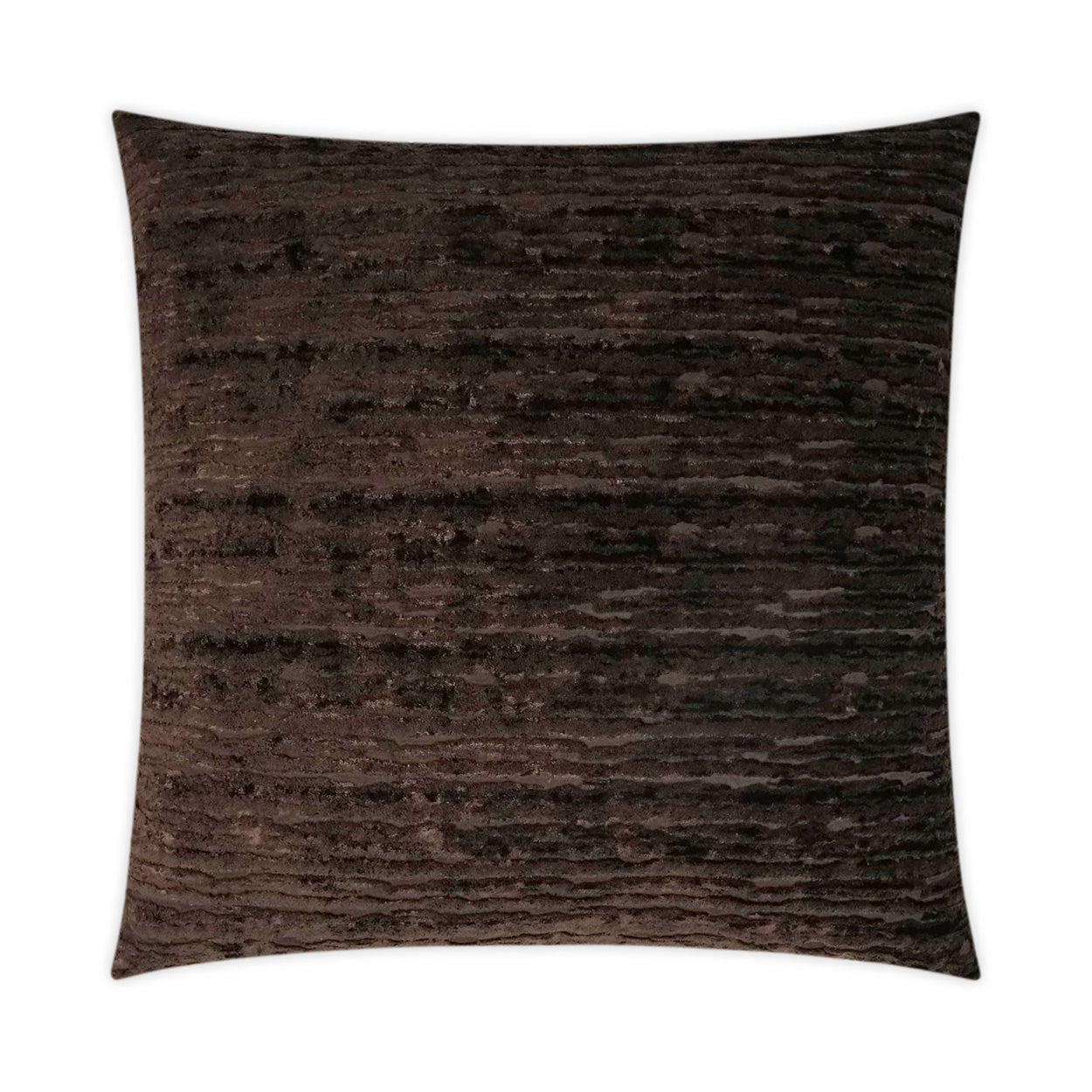 D.V. Kap Wake Umber Coffee Brown Throw Pillow With Insert