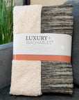 Pixel Weave Brown Washable Indoor-Outdoor Rug