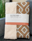 Offset Stripes Paprika Washable Indoor-Outdoor Rug