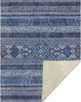 Southwest Blue Washable Indoor-Outdoor Rug