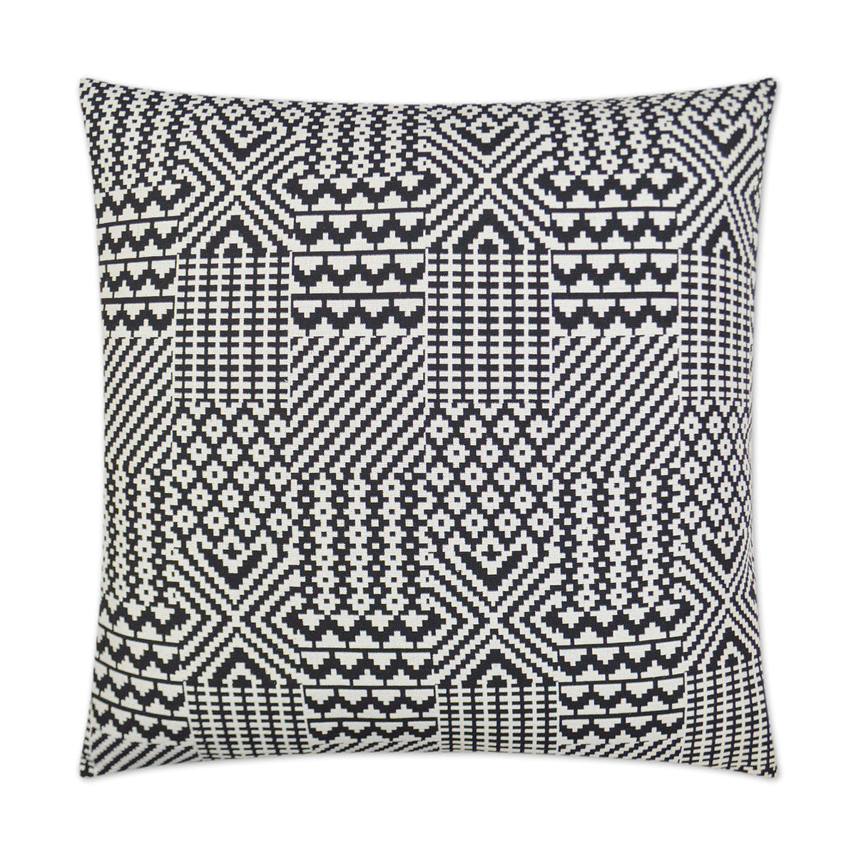 D.V. Kap Quilt Black Black Throw Pillow With Insert