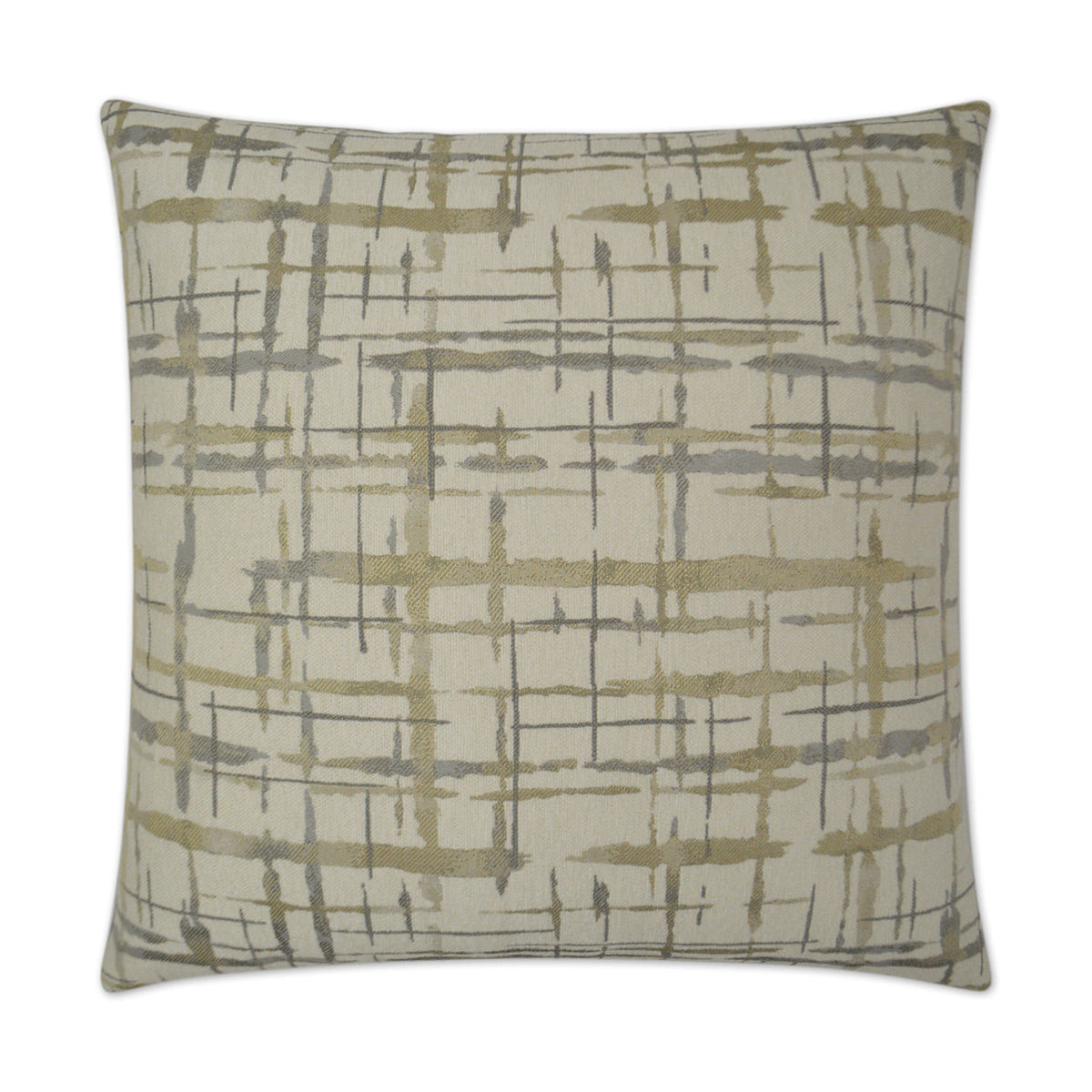 D.V. Kap Protraction Pewter Brown Throw Pillow With Insert