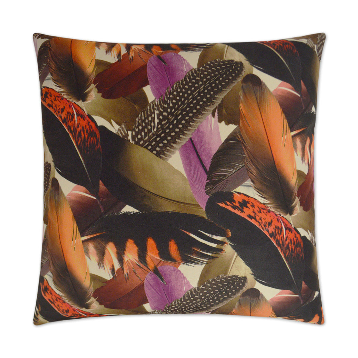 D.V. Kap Quill Amazon Multi Color Throw Pillow With Insert