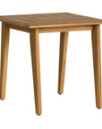 Lloyd Flanders Alpine Teak Wooden Square Outdoor End Table