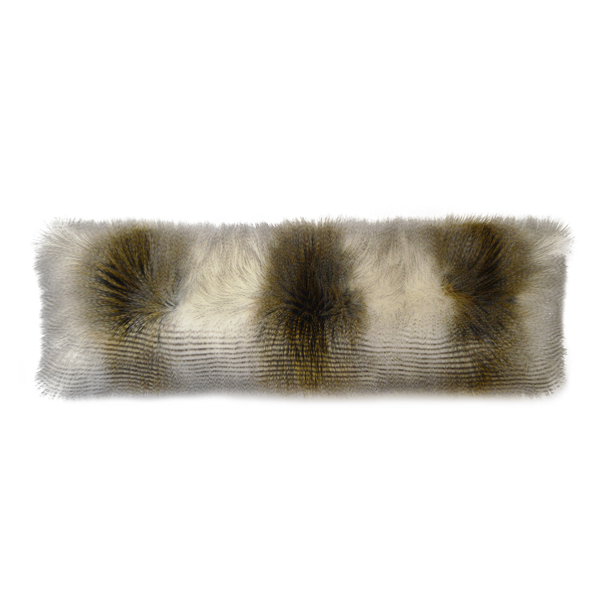 D.V. Kap Fur Bolster Alaskan Hawk Brown Throw Pillow With Insert