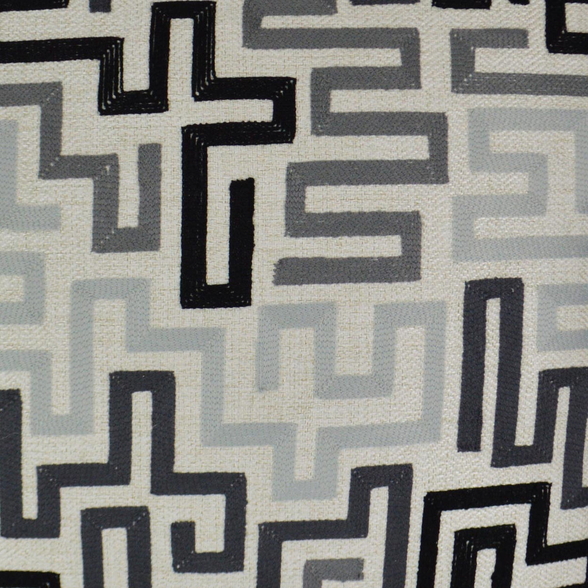 D.V. Kap Labyrinth Alloy Grey Throw Pillow With Insert