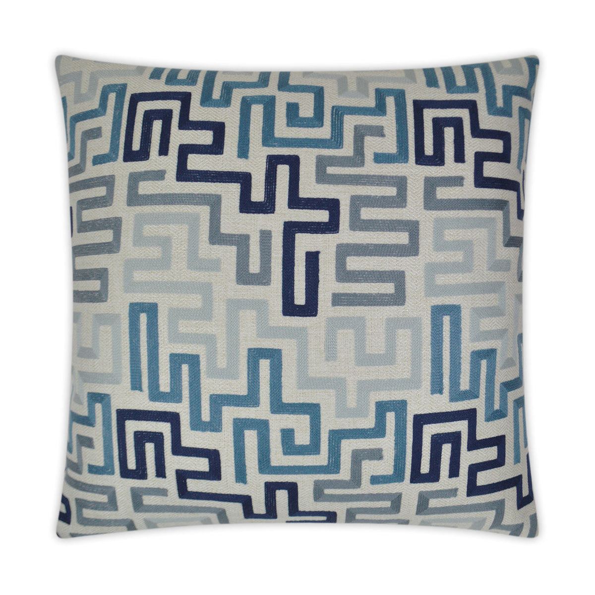 D.V. Kap Labyrinth Indigo Blue Throw Pillow With Insert