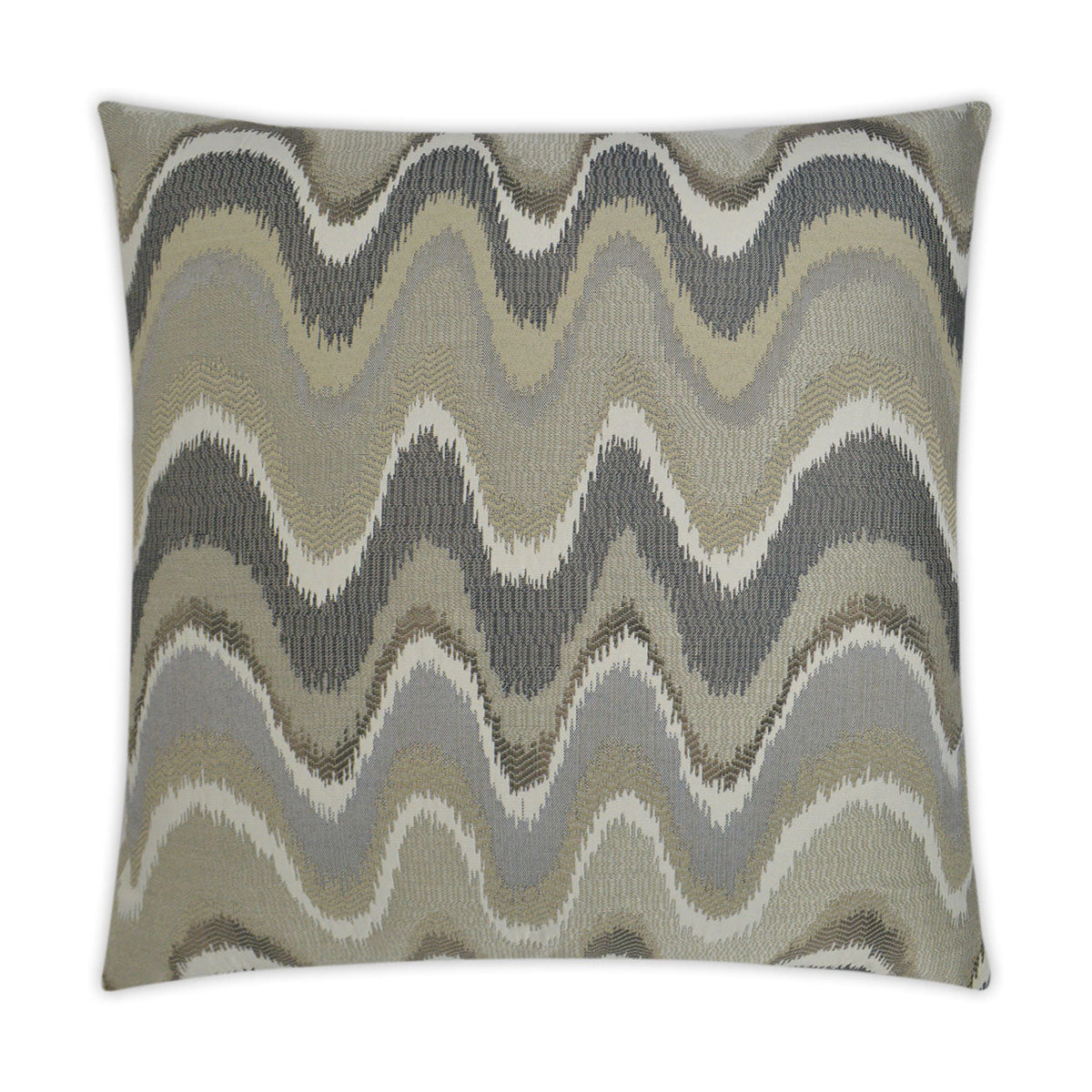 D.V. Kap Rave Wave Grey Throw Pillow With Insert