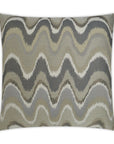 D.V. Kap Rave Wave Grey Throw Pillow With Insert