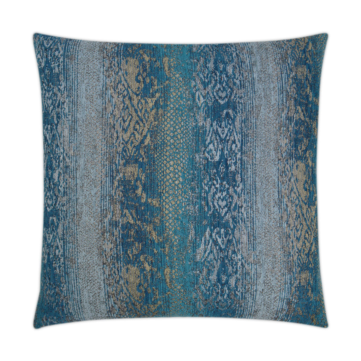 D.V. Kap Mikadoon Peacock Blue Throw Pillow With Insert