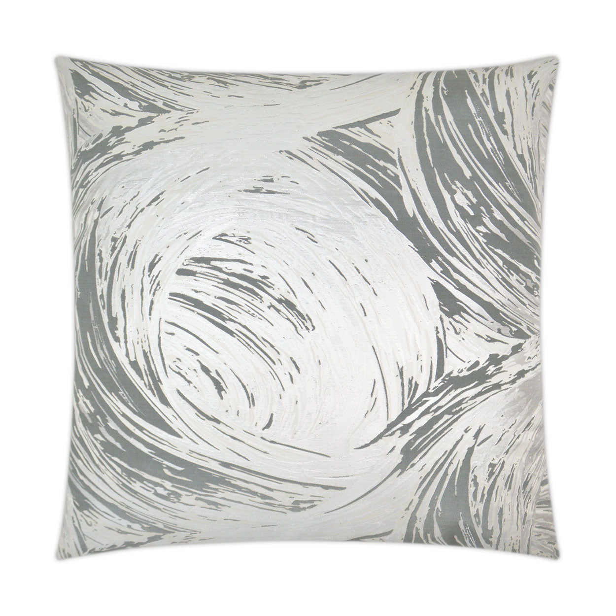 D.V. Kap Tornado Pewter Grey Throw Pillow With Insert