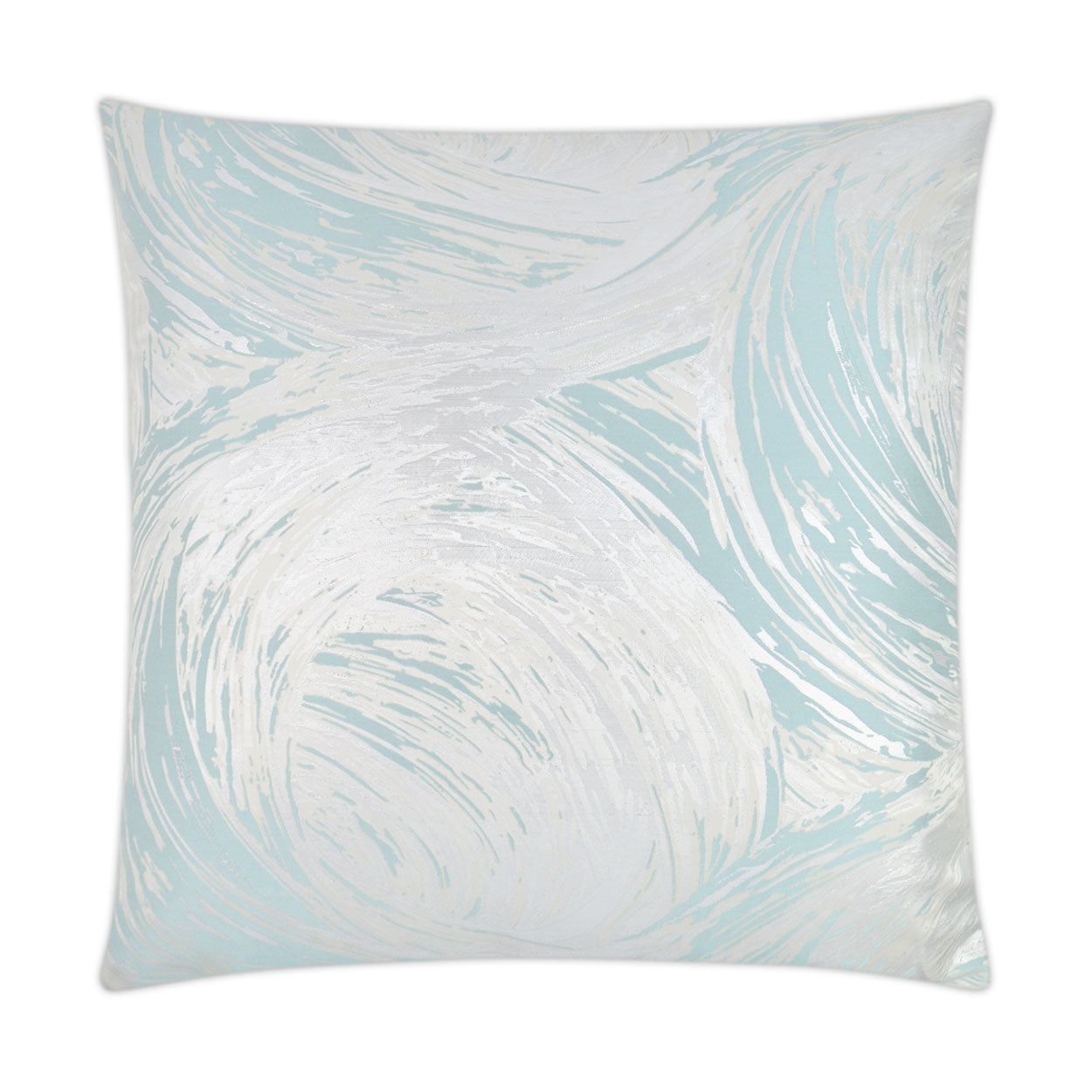 D.V. Kap Tornado Turquoise Grey Throw Pillow With Insert