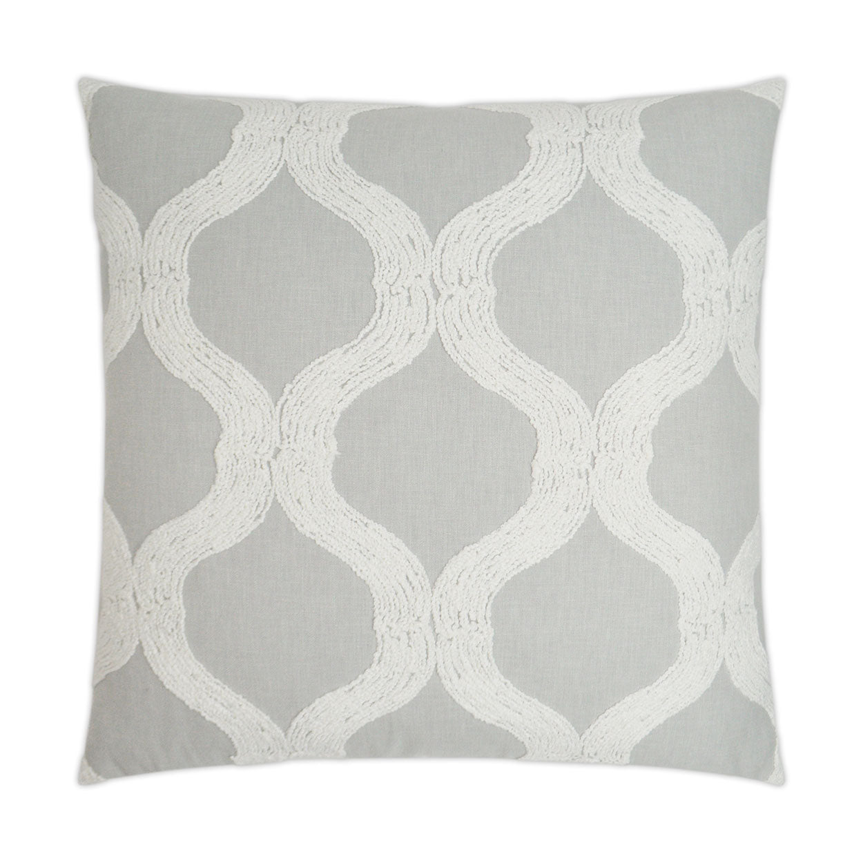 D.V. Kap French Twist Grey Throw Pillow With Insert