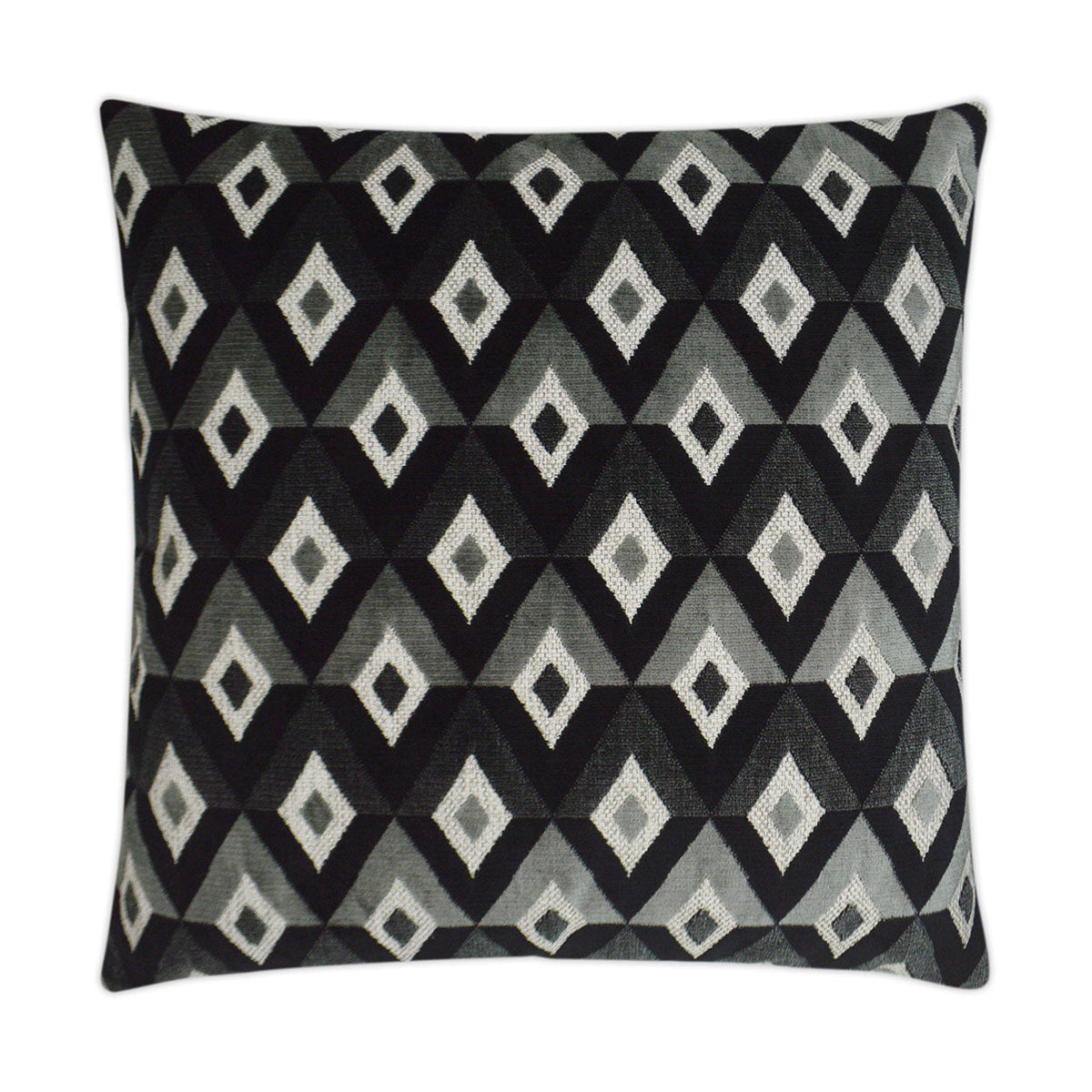 D.V. Kap Meta Ebony Black Throw Pillow With Insert