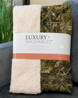 Oriental Brown Washable Indoor-Outdoor Rug