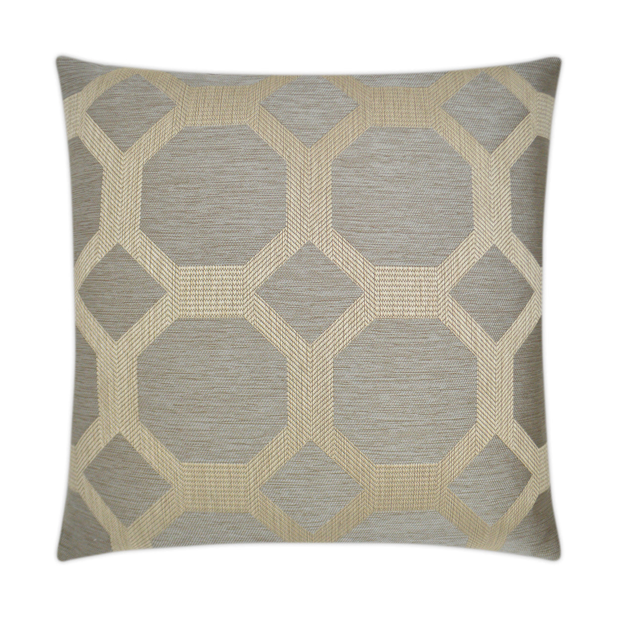 D.V. Kap Statler Taupe Brown Throw Pillow With Insert