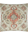 D.V. Kap Kapoor Linen Red Throw Pillow With Insert