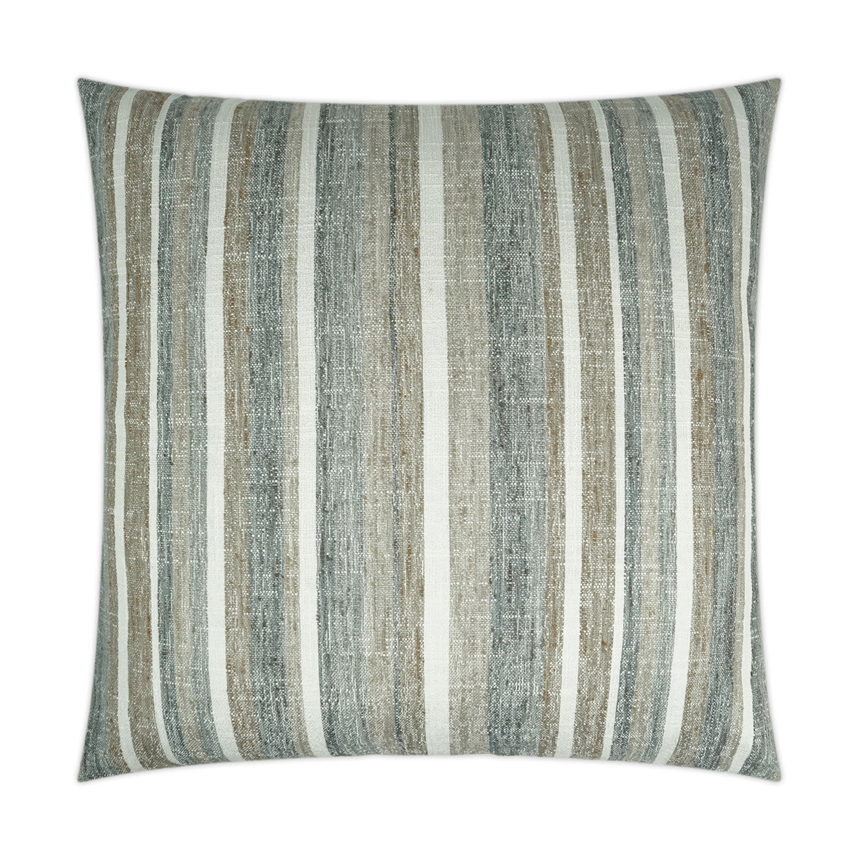 D.V. Kap Faded Stripe Brown Throw Pillow With Insert