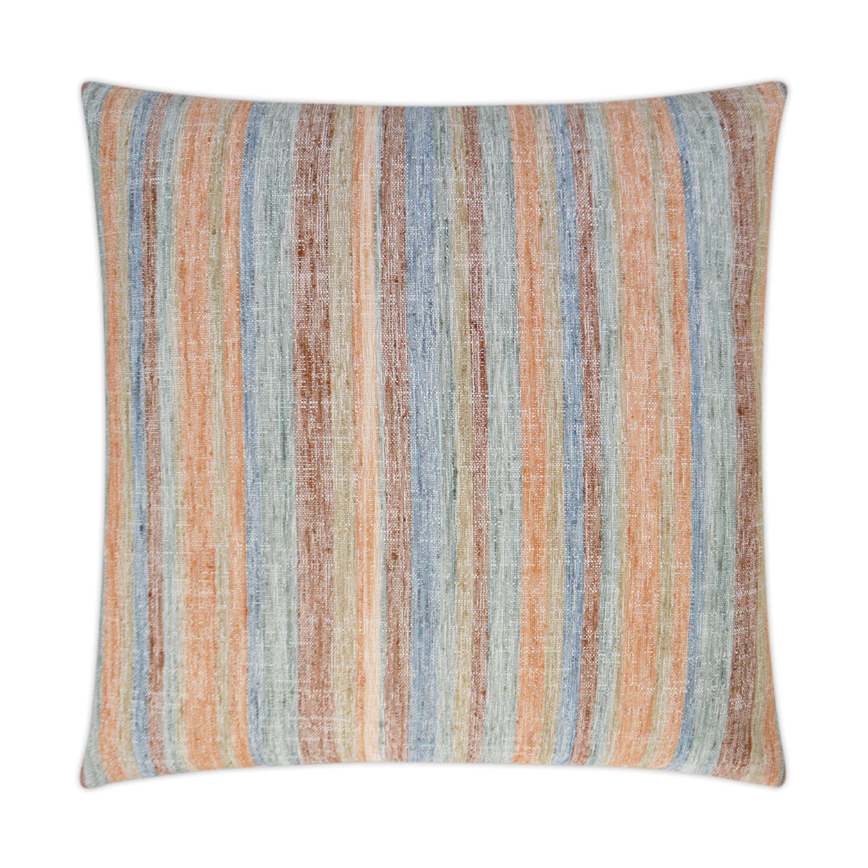 D.V. Kap Faded Stripe Spice Red Throw Pillow With Insert