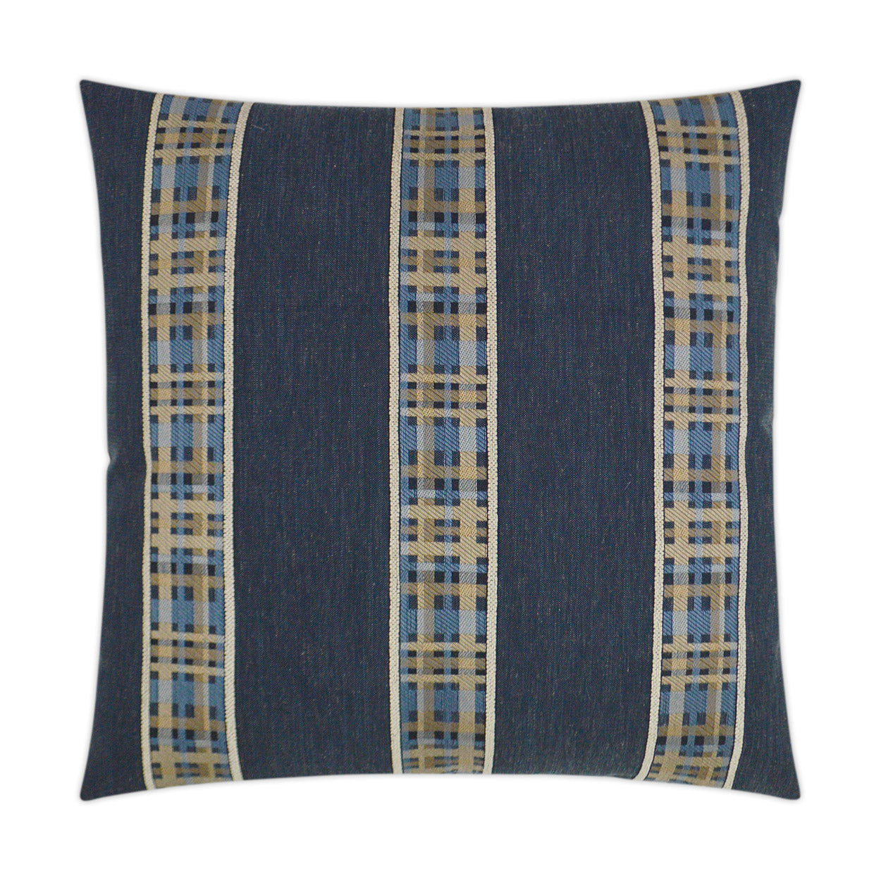 D.V. Kap Rivulet Denim Blue Throw Pillow With Insert