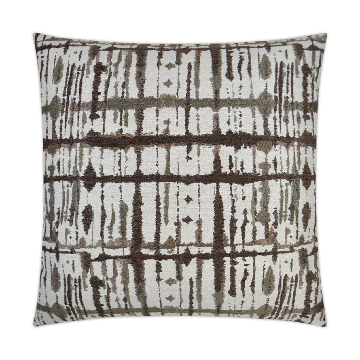 D.V. Kap Maddox Latte Chocolate Brown Throw Pillow With Insert
