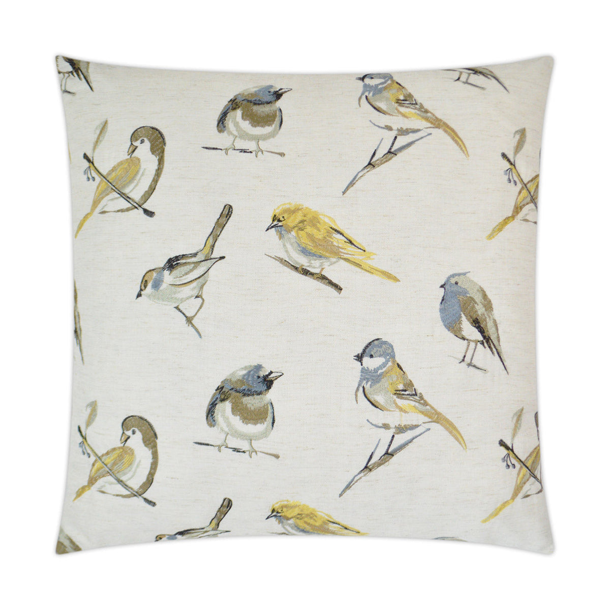 D.V. Kap Sparrow Yellow Throw Pillow With Insert
