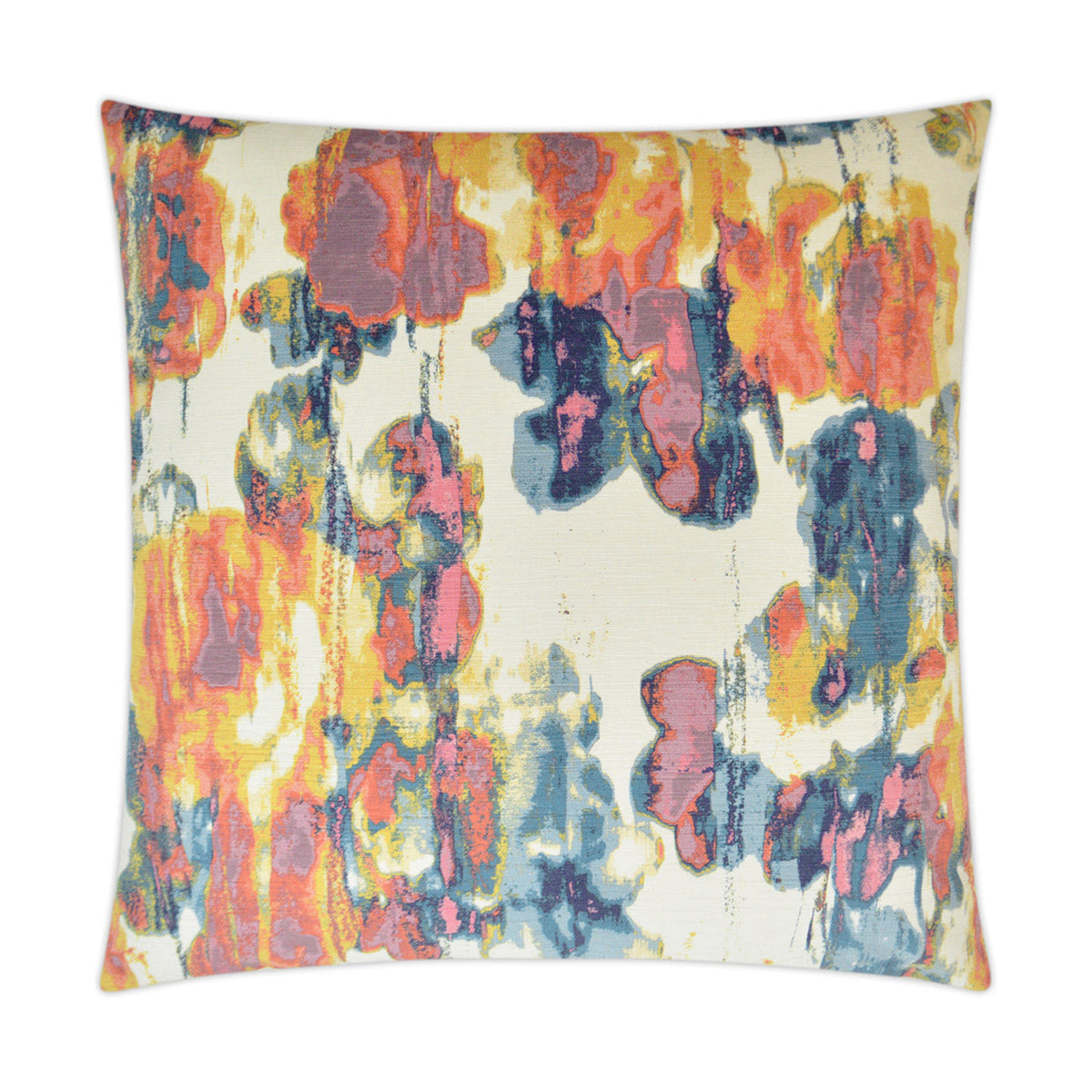 D.V. Kap Vibrato Multi Color Throw Pillow With Insert