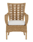 Lloyd Flanders Magnolia Brown Outdoor Dining Armchair