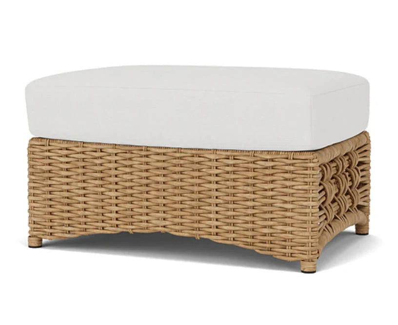 Lloyd Flanders Magnolia Brown Outdoor Ottoman