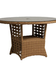 Magnolia Round Umbrella Outdoor Dining Table