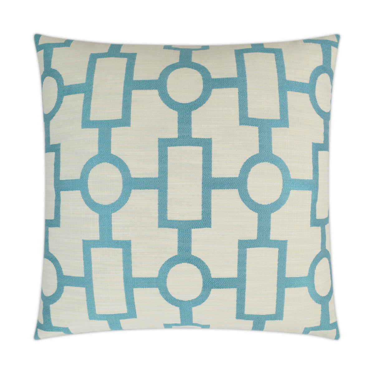 D.V. Kap Ellington Turquoise Blue Throw Pillow With Insert