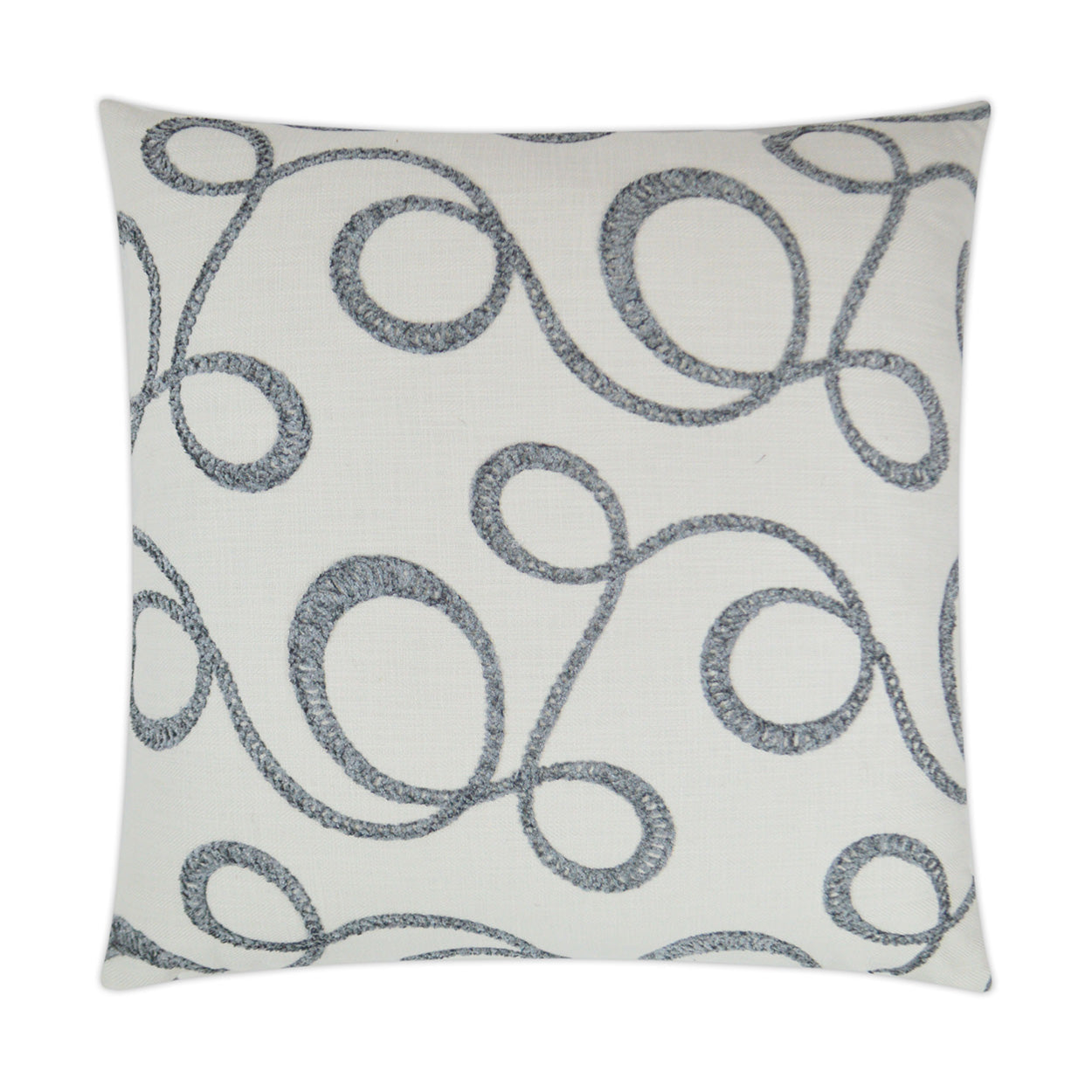 D.V. Kap Okeefe Slate Off-White Throw Pillow With Insert
