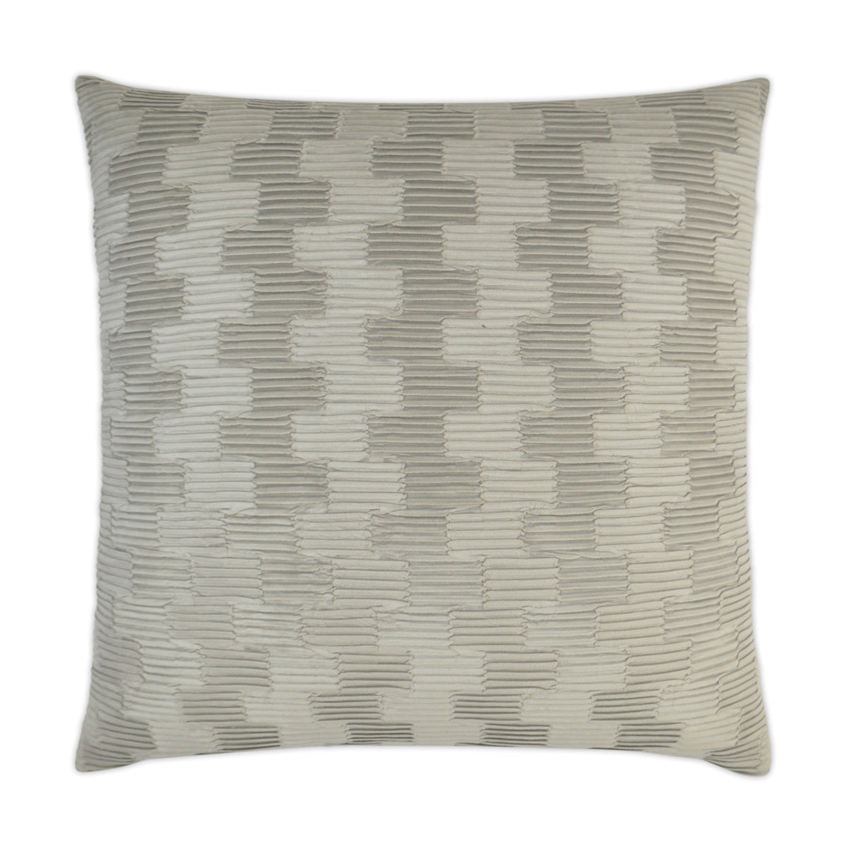 D.V. Kap Ruche Mushroom Brown Throw Pillow With Insert
