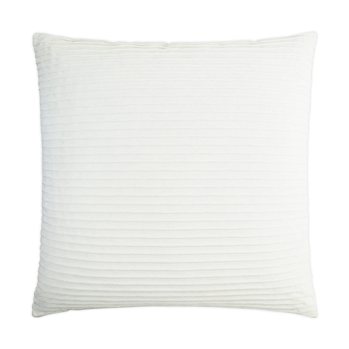 D.V. Kap Pleatte Coconut White Throw Pillow With Insert
