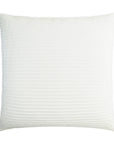 D.V. Kap Pleatte Coconut White Throw Pillow With Insert