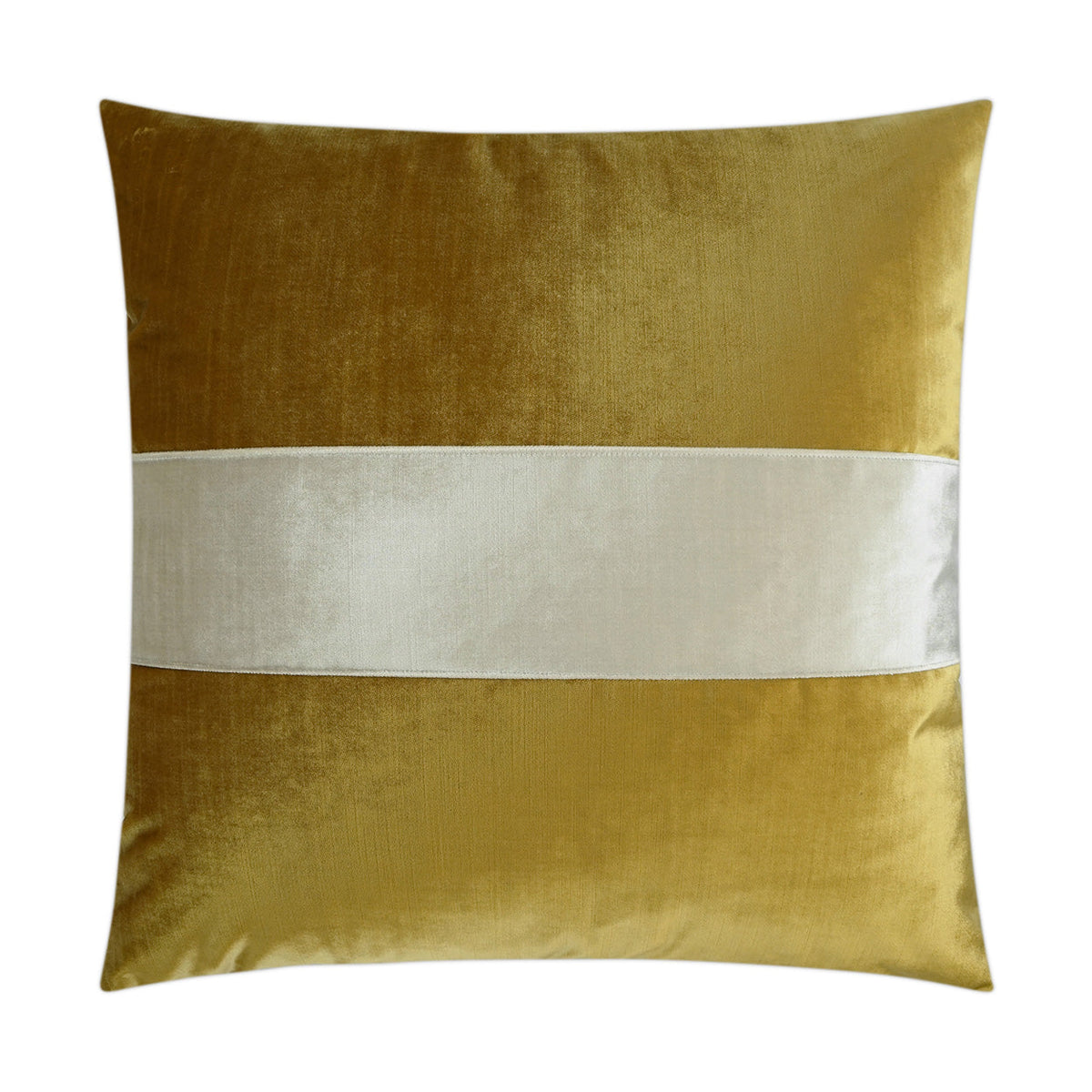 D.V. Kap Iridescence Band Citron Brown Throw Pillow With Insert