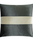 D.V. Kap Iridescence Band Graphite Grey Throw Pillow With Insert