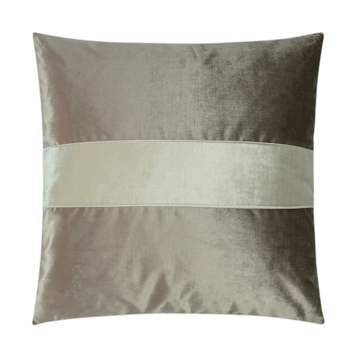 D.V. Kap Iridescence Band Latte Brown Throw Pillow With Insert
