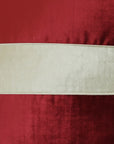 D.V. Kap Iridescence Band Ruby Red Throw Pillow With Insert