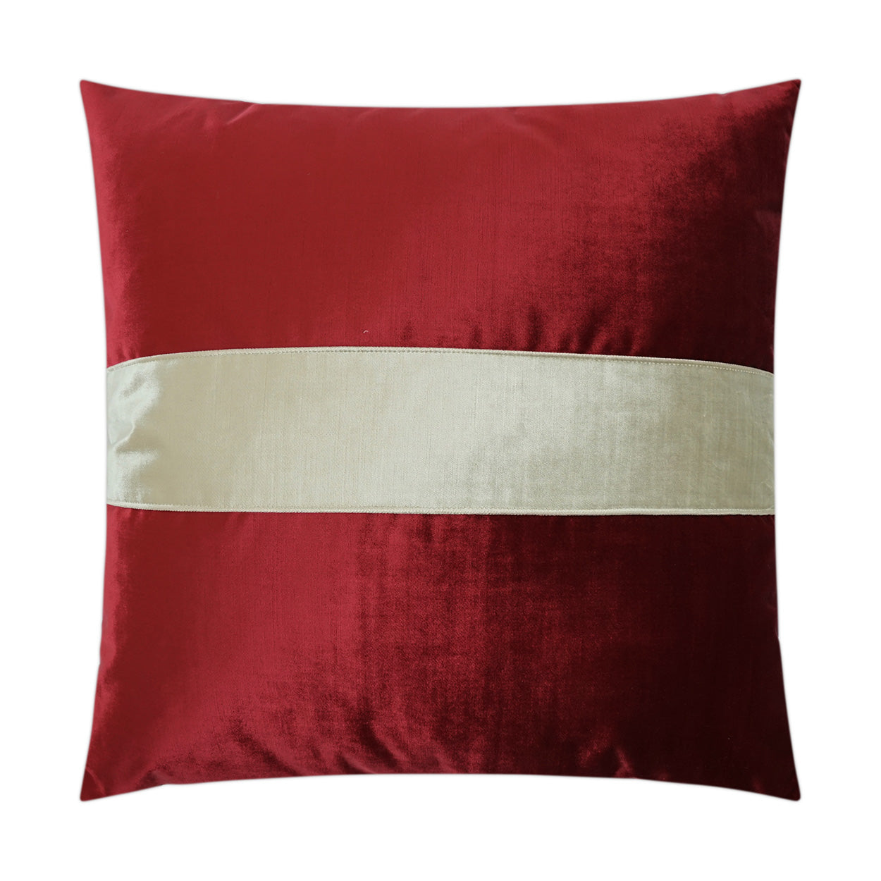 D.V. Kap Iridescence Band Ruby Red Throw Pillow With Insert