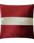 D.V. Kap Iridescence Band Ruby Red Throw Pillow With Insert