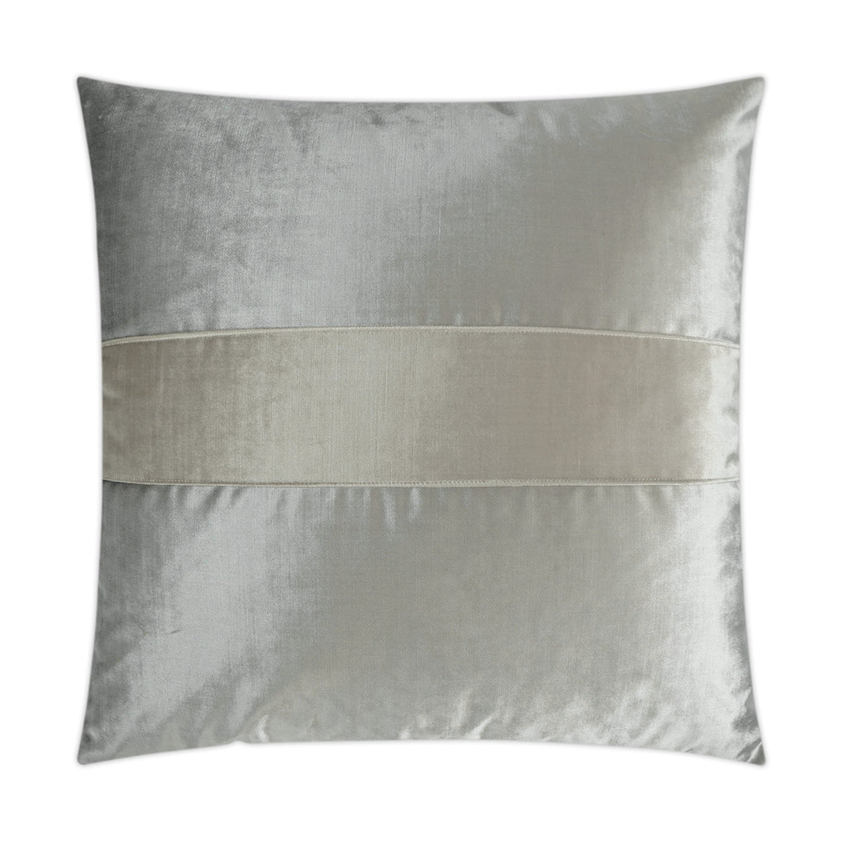 D.V. Kap Iridescence Band Silver Throw Pillow With Insert