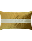 D.V. Kap Iridescence Band Lumbar Citron Yellow Throw Pillow