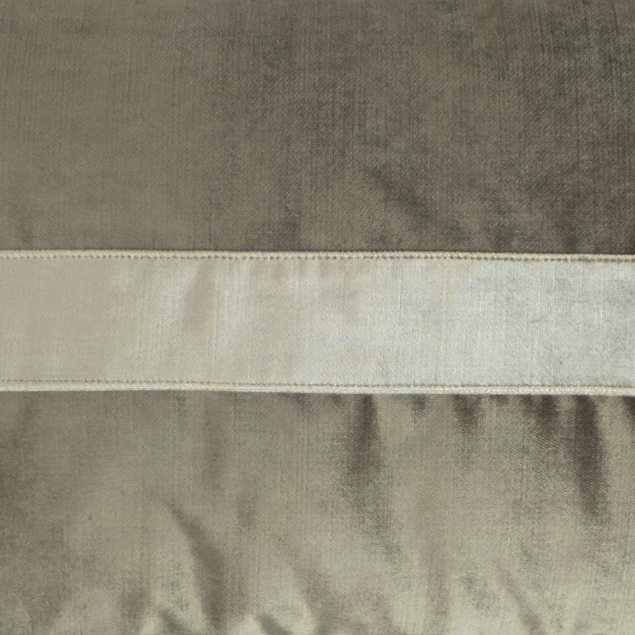 D.V. Kap Iridescence Band Lumbar Latte Grey Throw Pillow With Insert