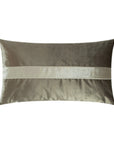 D.V. Kap Iridescence Band Lumbar Latte Grey Throw Pillow With Insert