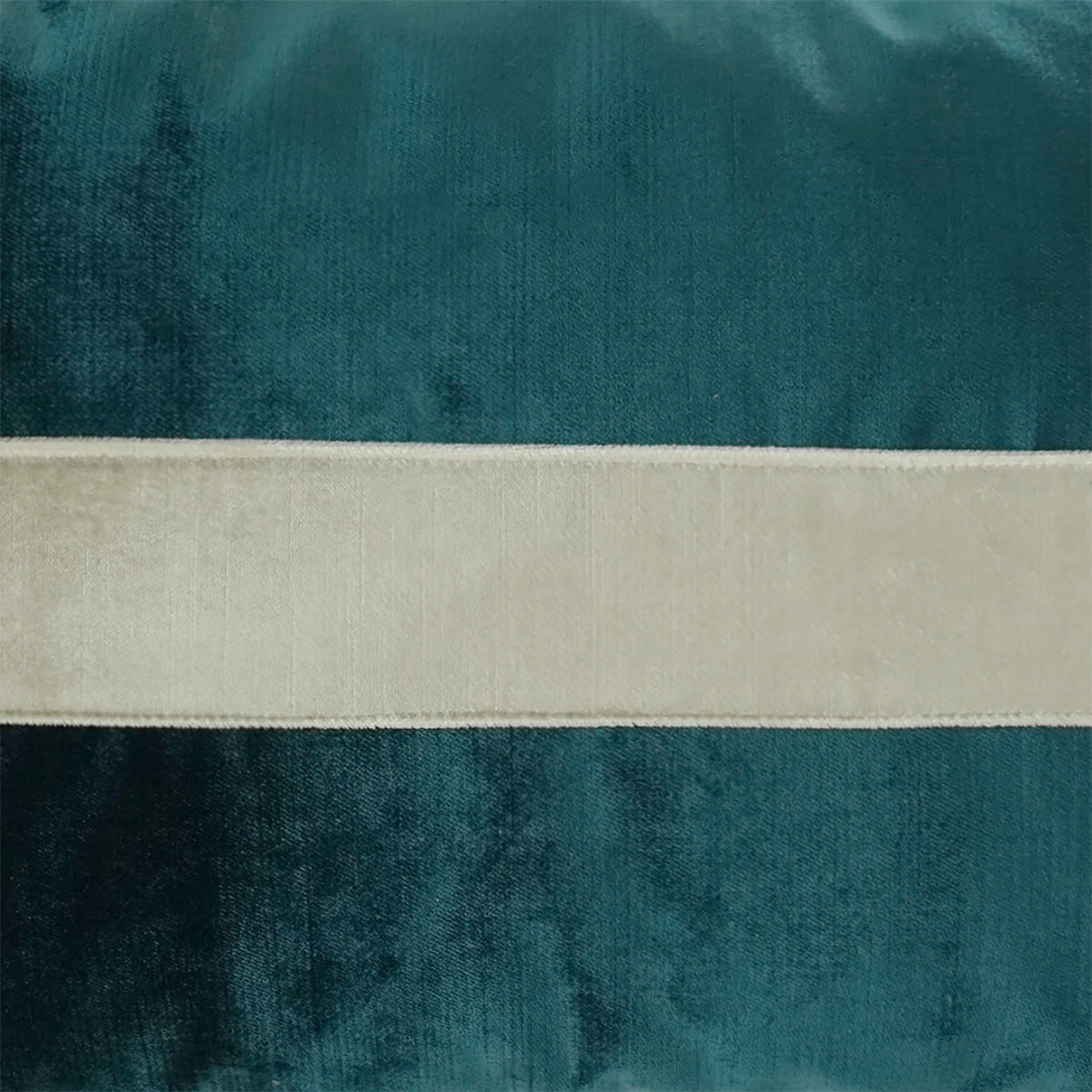 D.V. Kap Iridescence Band Lumbar Peacock Teal Throw Pillow